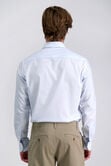 Premium Comfort Performance Cotton Dress Shirt - White &amp; Blue Stripe,  view# 2