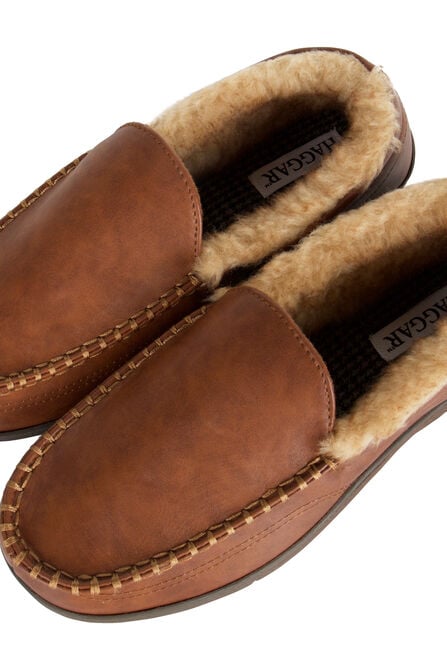 Smooth Venitian Slippers, Khaki view# 2