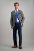 J.M. Haggar Houndstooth Windowpane Sport Coat, Med Grey view# 3