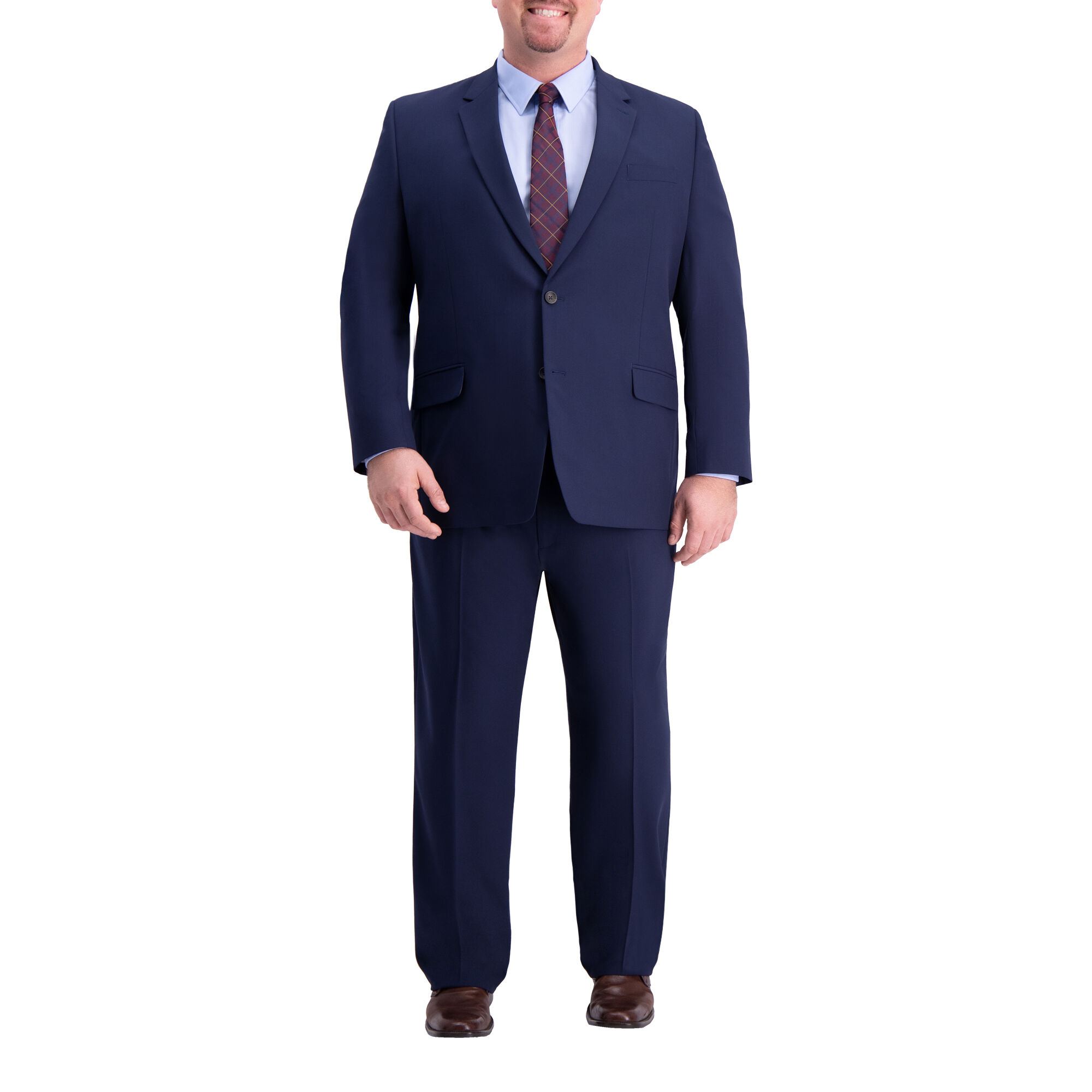 Big & Tall J.M. Haggar 4-Way Stretch Suit Jacket Blue (HZ90183 Clothing Suits) photo