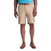 Stretch Cargo Short with Tech Pocket, Khaki view# 1