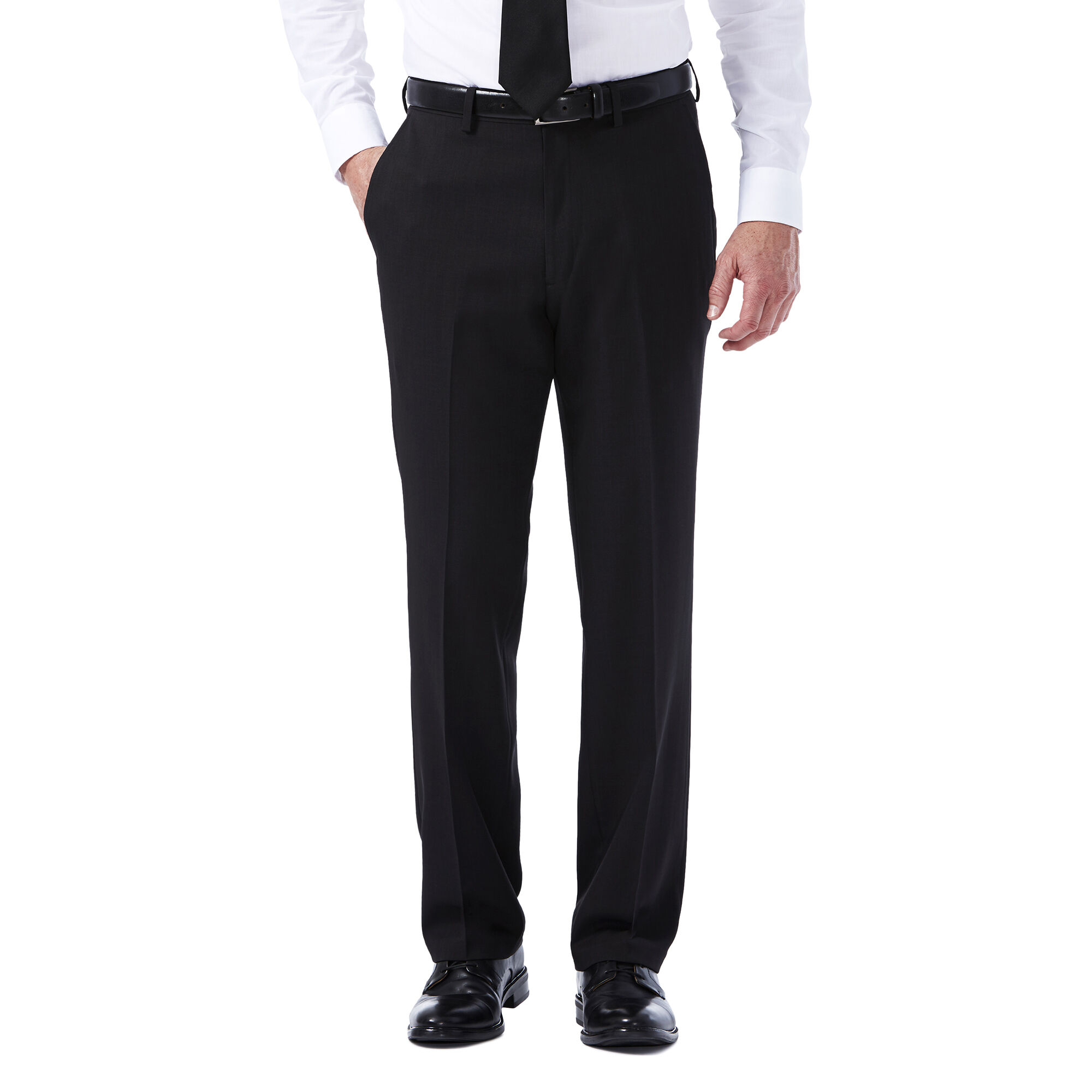 Haggar Travel Performance Suit Separates Pant Black (HY70267 Clothing Pants) photo