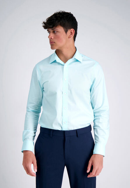 Performance Seafoam Dress Shirt, Light Blue