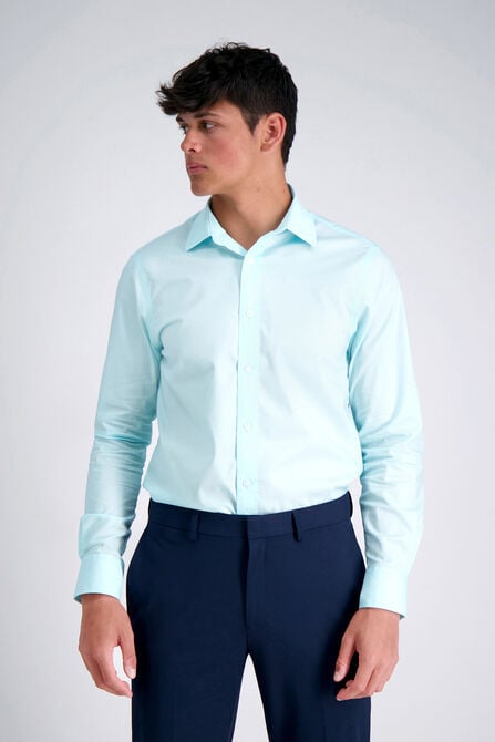 Performance Seafoam Dress Shirt, Light Blue view# 1