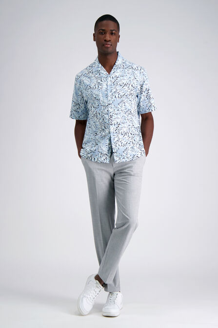 Short Sleeve Camp Shirt, BLUE view# 3
