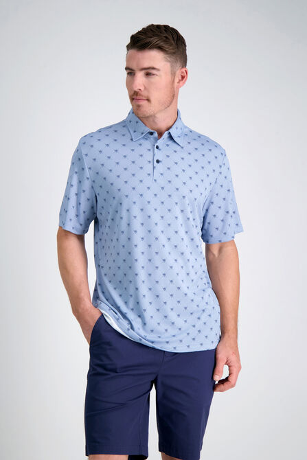 The Active Series&trade; Performance Poly Argle Palm Polo, Light Blue view# 1