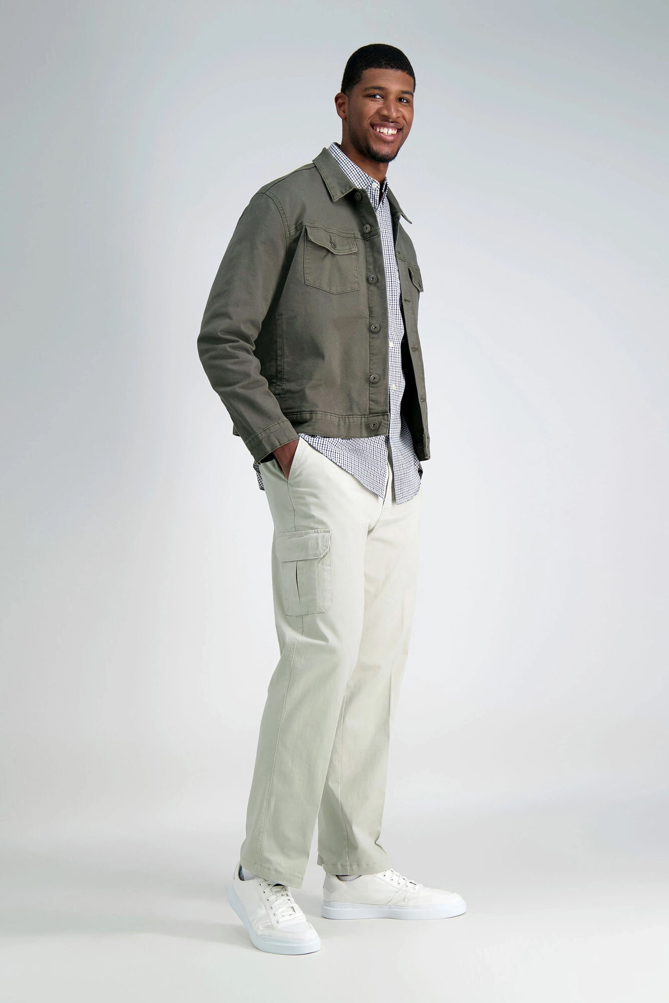 Big & Tall Stretch Comfort Cargo Pant | Men's Pants | Haggar