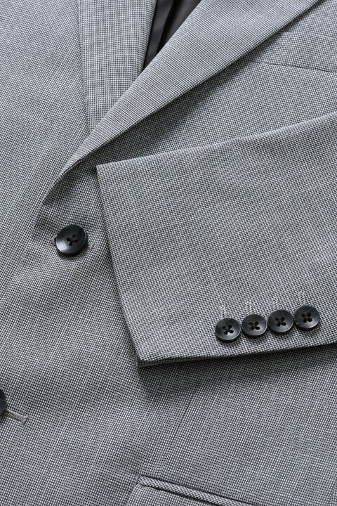 J.M. Haggar Micro Houndstooth Suit Jacket, Med Grey view# 6