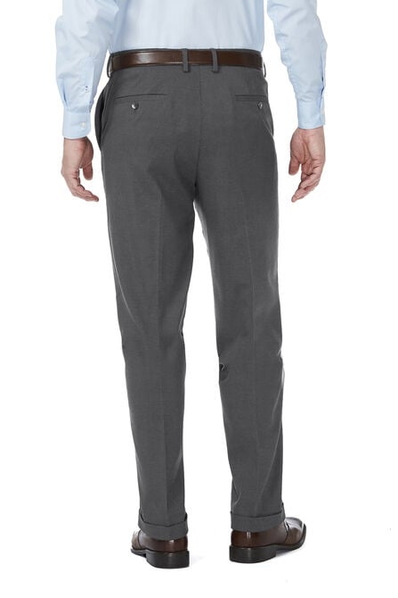J.M. Haggar Premium Stretch Suit Pant - Pleated Front, Med Grey view# 3