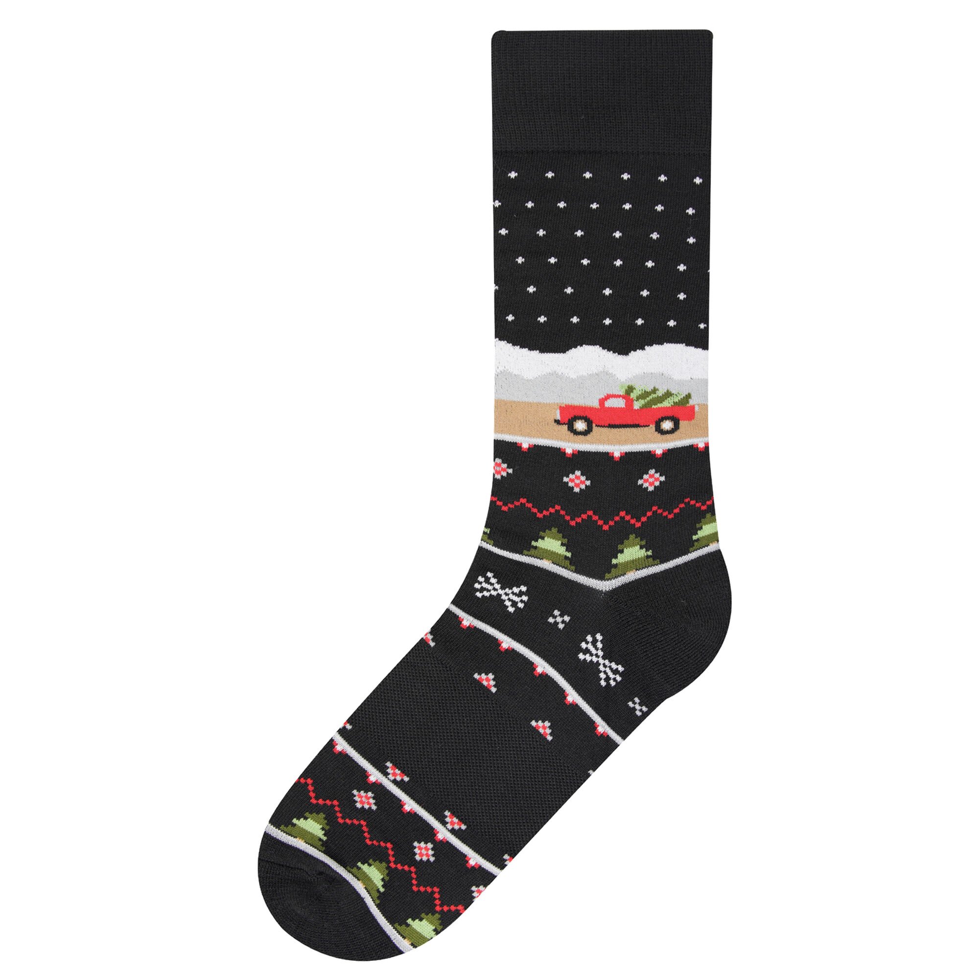 Haggar Christmas Truck Socks Black (5R19-2051 Clothing Underwear & Socks) photo