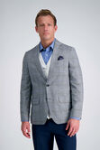 J.M. Haggar Large Plaid Windowpane Sport Coat, GREY SLATE view# 1