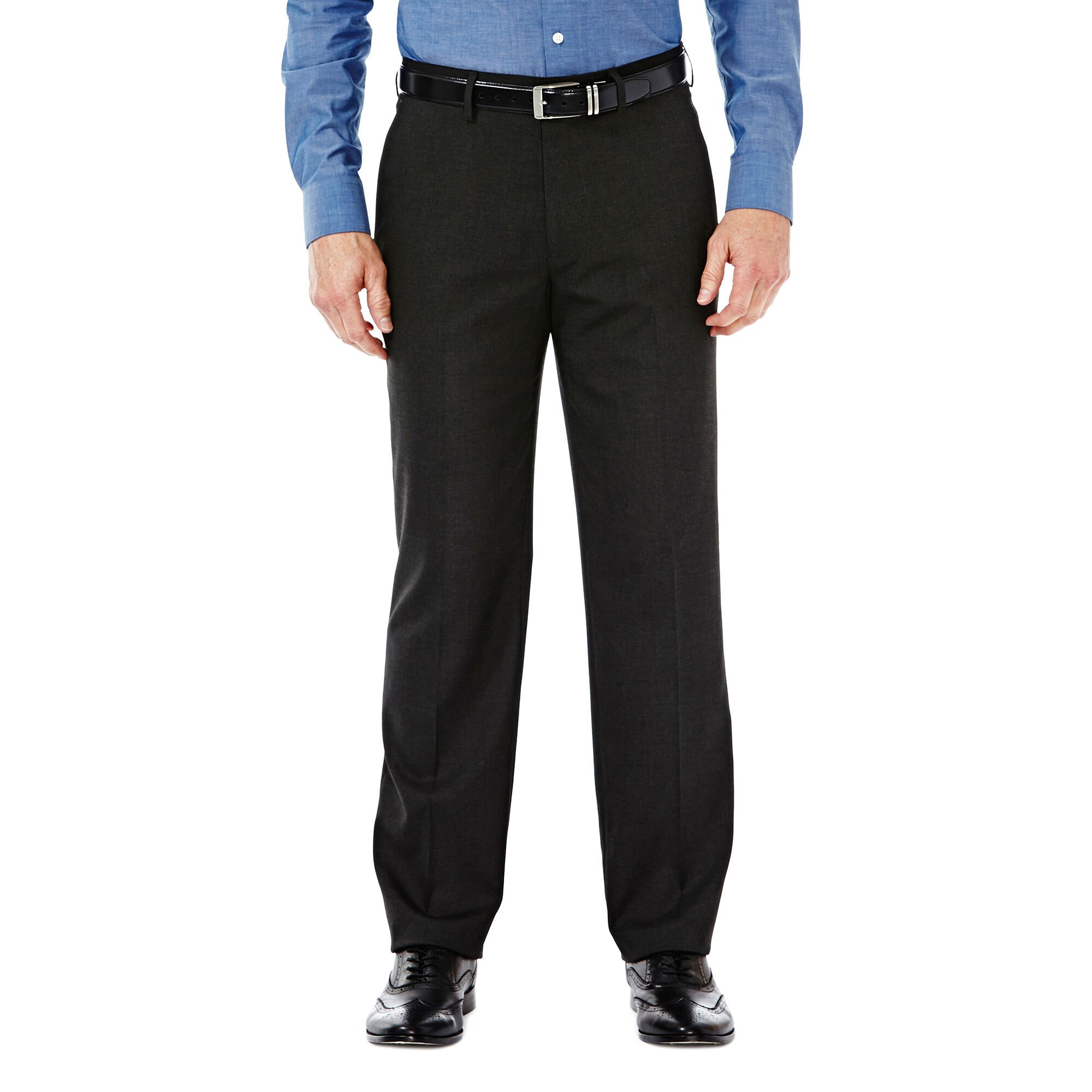 J.M. Haggar Premium Stretch Dress Slack Black / Charcoal (HD10885 Clothing Pants) photo