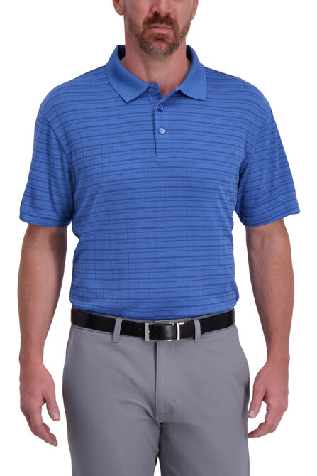 Cool 18&reg; Pro Striped Golf Polo, Marine Blue view# 1