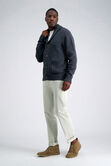 Long Sleeve Cardigan Sweater, Charcoal Htr view# 4