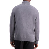 Solid Full Zip Sweater, Grey view# 2