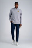 Pro Football Hall of Fame X Haggar &ndash; Long Sleeve Ribbed Quarter Zip, Silver view# 5