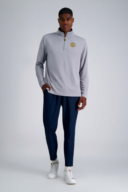Pro Football Hall of Fame X Haggar &ndash; Long Sleeve Ribbed Quarter Zip, Silver view# 5