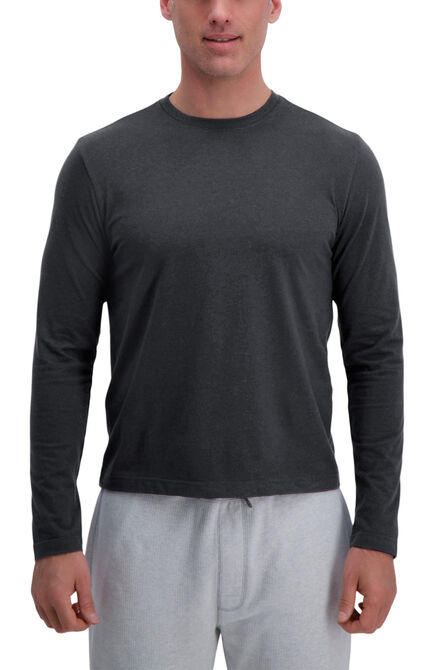 Jaspe Long Sleeve Crewneck Tee, Charcoal Htr view# 1