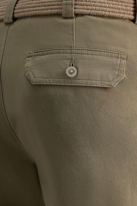 Stretch Cargo Short with Tech Pocket, Khaki view# 2