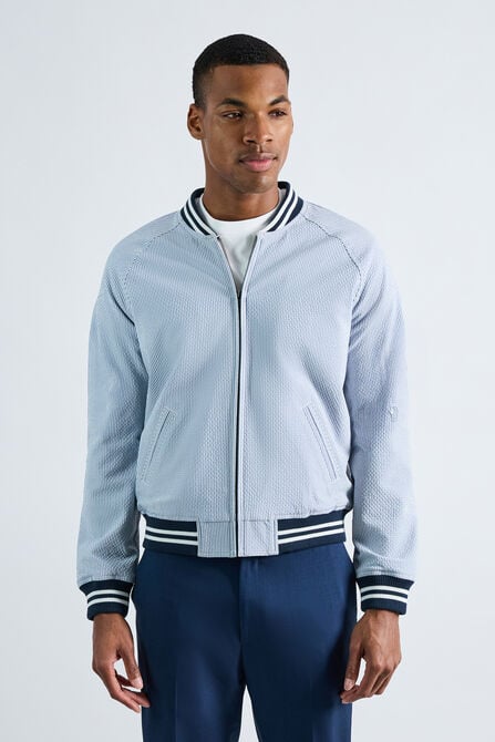 Seersucker Bomber Jacket,  view# 1