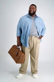 Big &amp; Tall Premium No Iron Khaki, Khaki view# 5