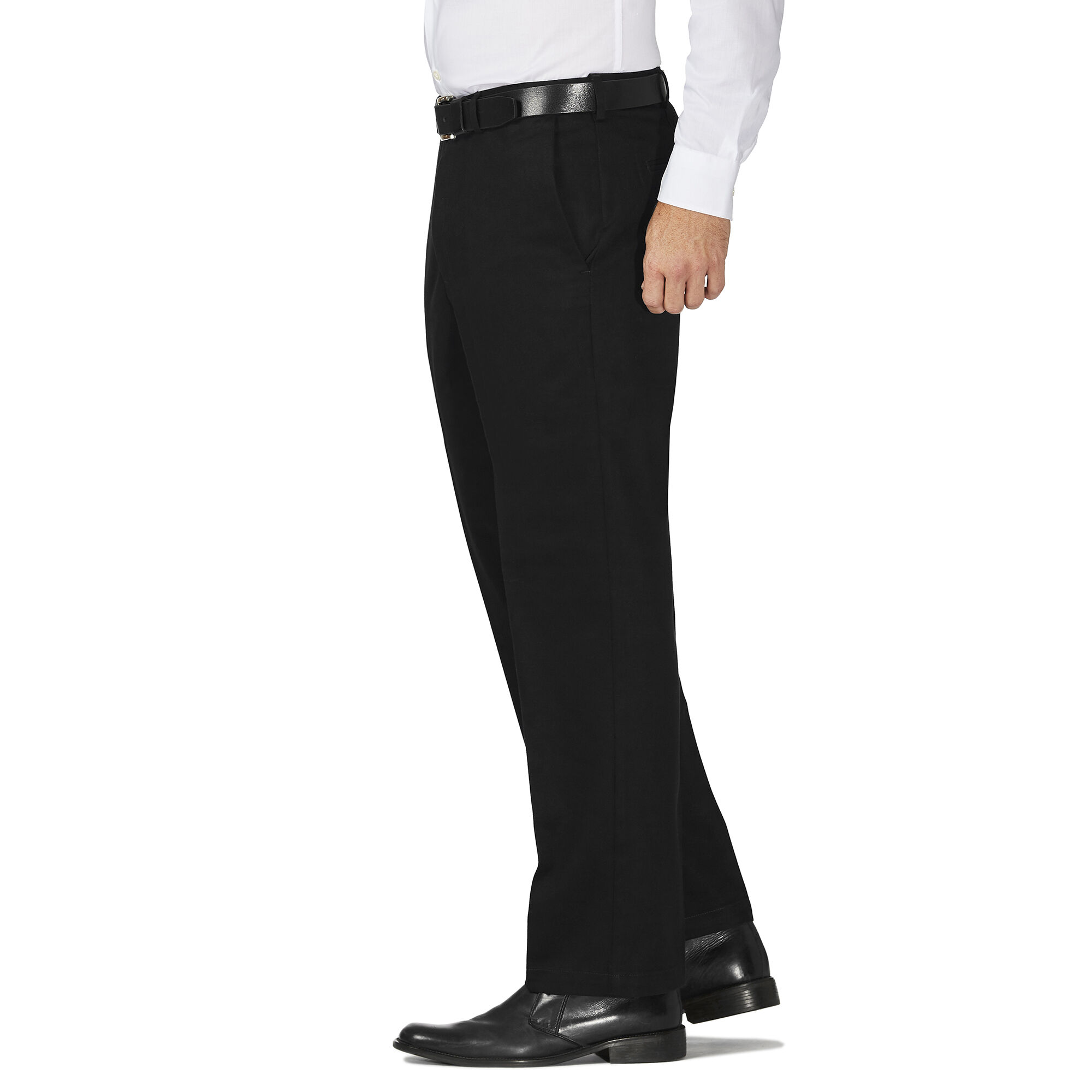 Work to Weekend Khaki Classic Fit Flat Front No Iron Haggar