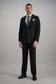 JM Haggar Slim 4 Way Stretch Suit Jacket, Black view# 1