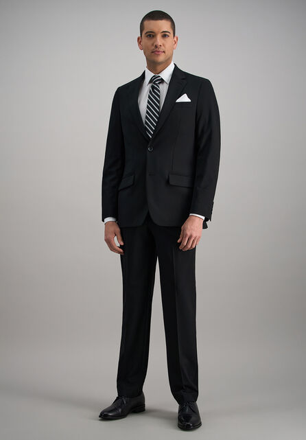 JM Haggar Slim 4 Way Stretch Suit Jacket, Black