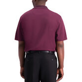 Cool 18&reg; Houndstooth Polo, Oxblood Htr view# 2