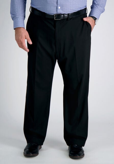 Big &amp; Tall J.M. Haggar Premium Stretch Suit Pant - Flat Front, Black