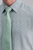 Smart Wash&reg; Dress Shirt - Forest Floral Print, Medium Green view# 5
