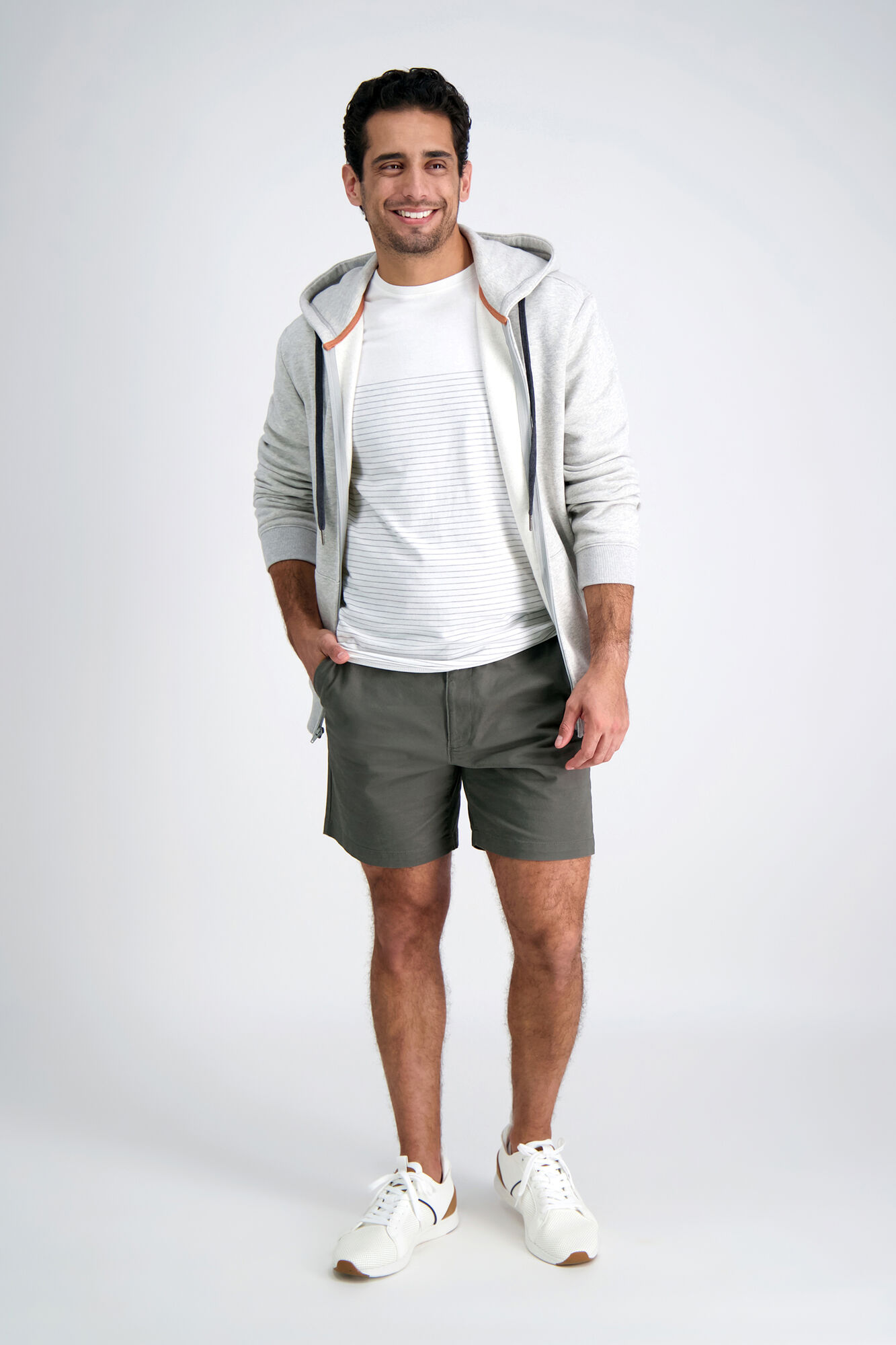 Haggar Coastal Chino Short Medium Grey (HS00222 Clothing Shorts) photo