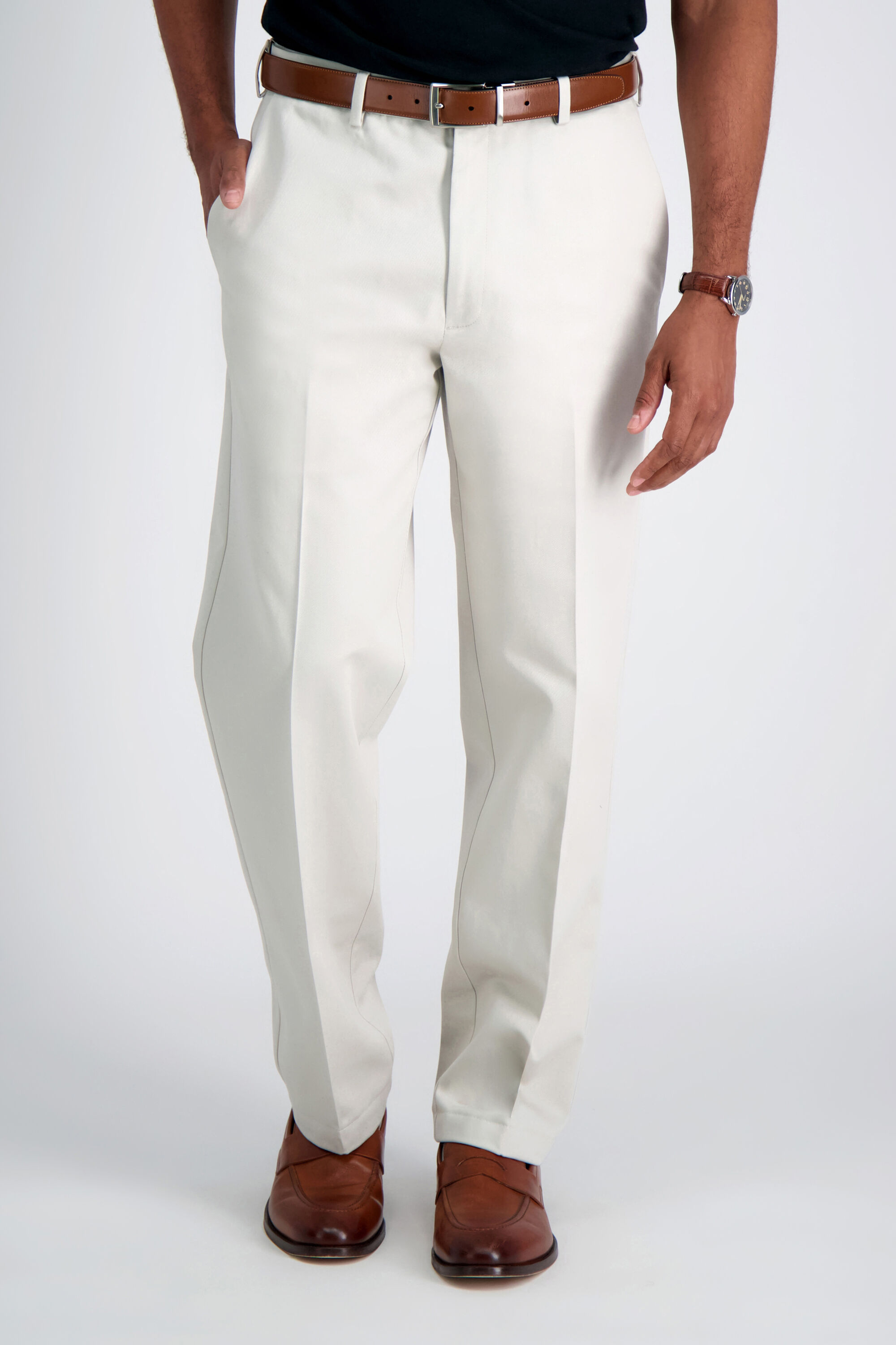 Haggar work to weekend classic fit pleated pants online