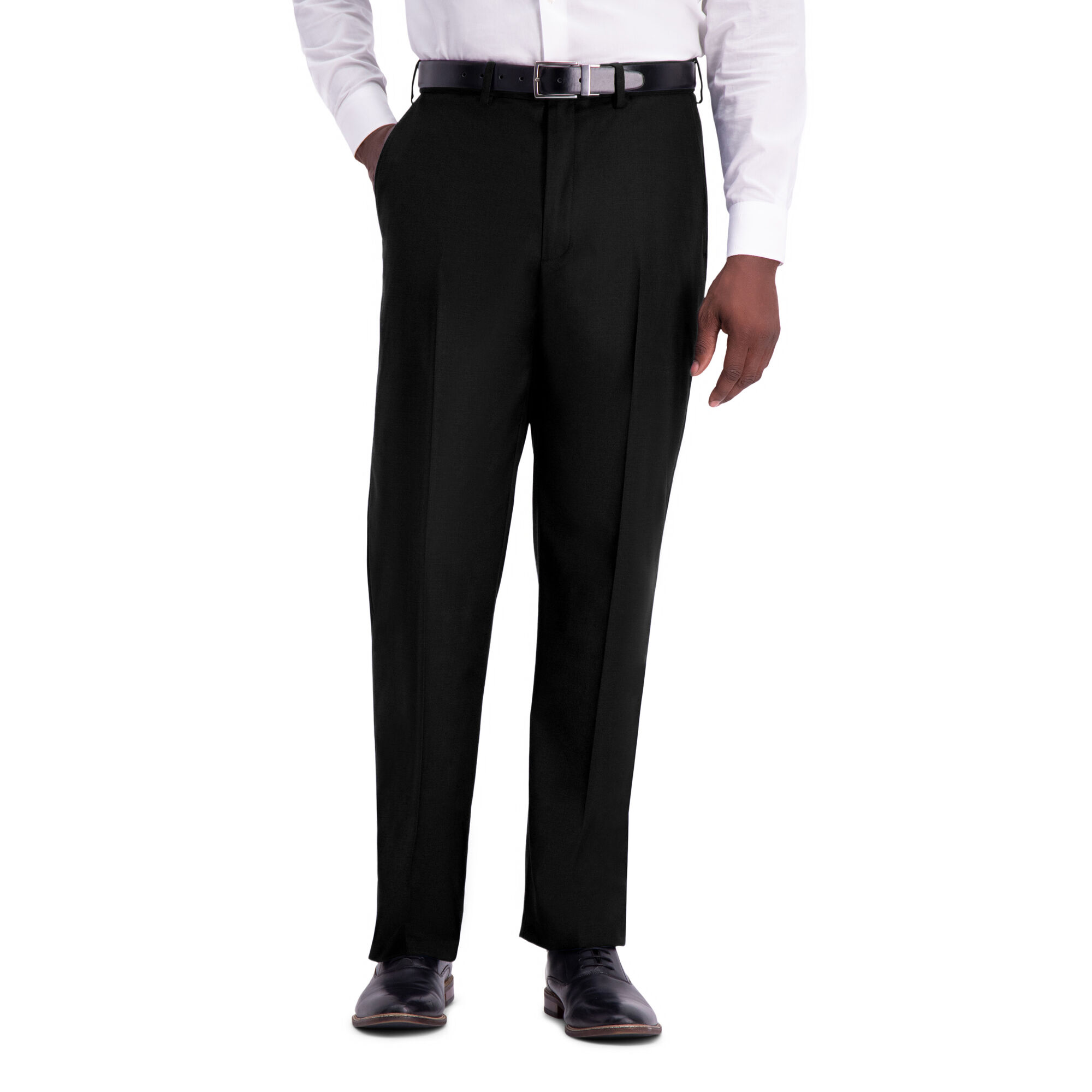 J.M. Haggar Texture Weave Suit Pant Black (HY00314 Clothing Pants) photo