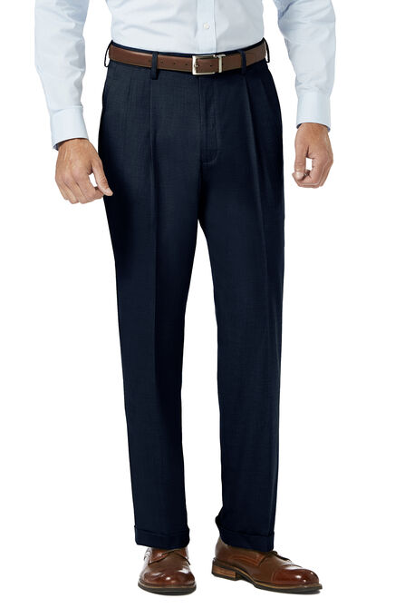 J.M. Haggar Dress Pant - Sharkskin, Dark Navy view# 1