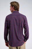 Smart Wash&trade; Dress Shirt - Navy Plaid, Navy view# 2