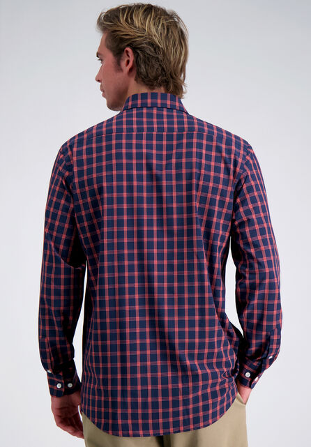 Smart Wash&trade; Dress Shirt - Navy Plaid, Navy