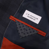 J.M. Haggar Heather Glen Plaid Sport Coat, Heather Navy view# 3