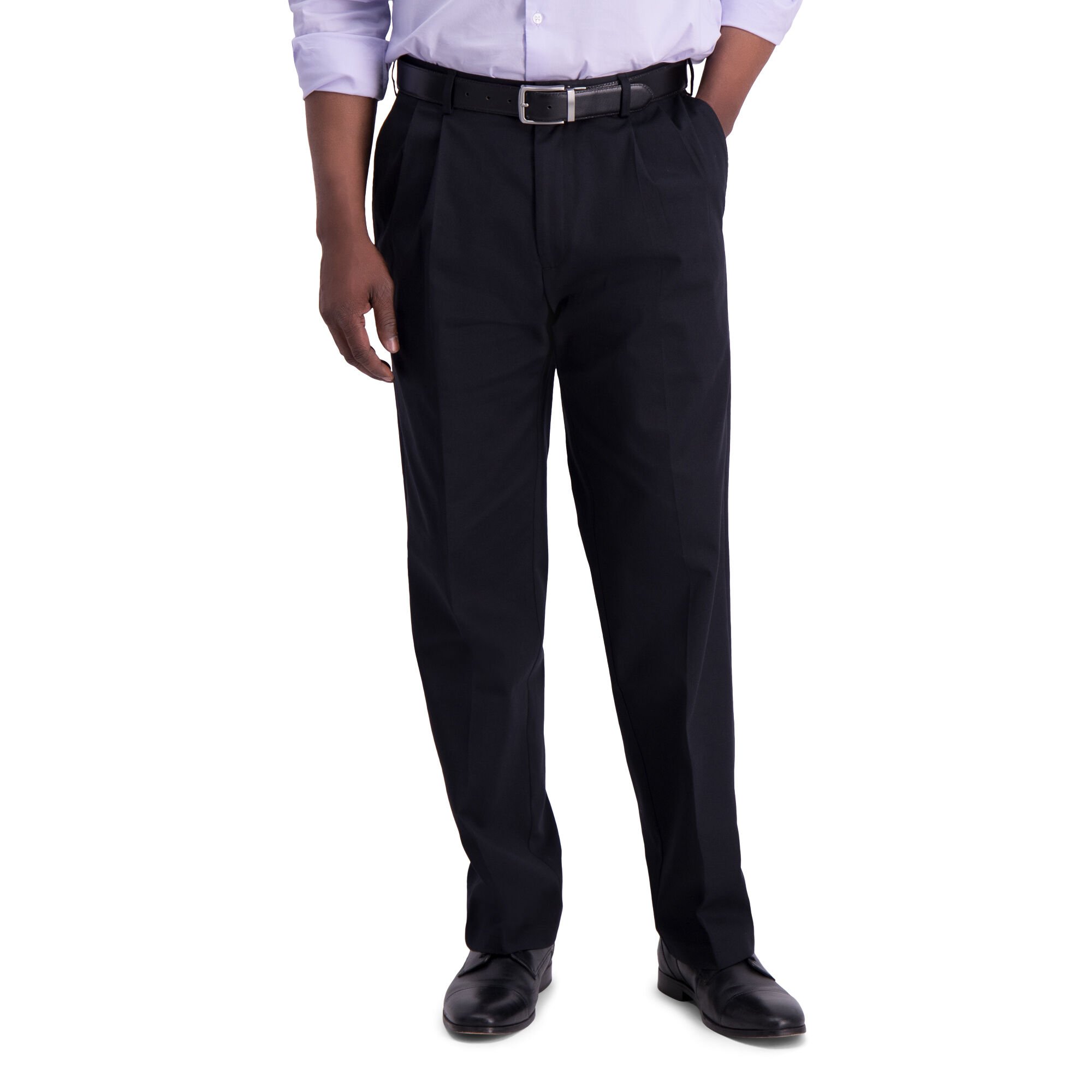 Haggar Iron Free Premium Khaki Black (HC11000 Clothing Pants) photo