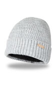 Heathered Micro Cable Crown Beanie, Graphite view# 1