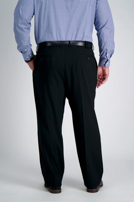 Big &amp; Tall J.M. Haggar Premium Stretch Suit Pant - Flat Front, Black view# 3