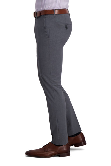 J.M. Haggar 4-Way Stretch Suit Pant - Plain Weave, Heather Grey view# 2