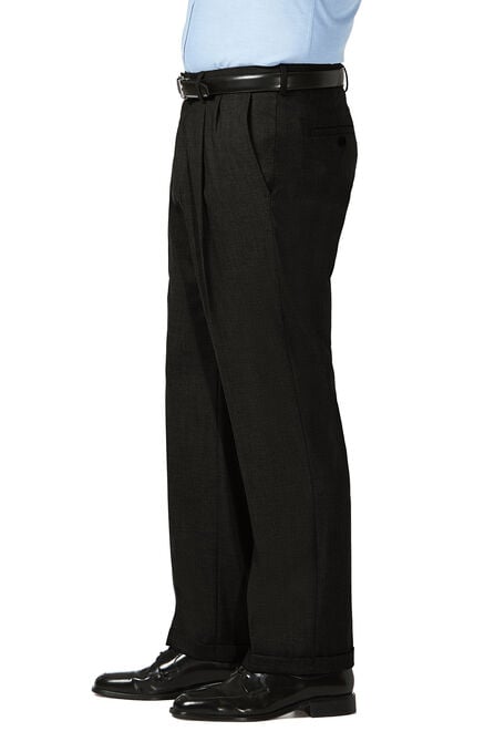 Big &amp; Tall J.M. Haggar Dress Pant - Sharkskin, Black view# 2