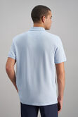 Premium Comfort Quarter Zip Jacquard Polo, Sky view# 4