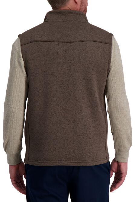 Bonded Fleece Sweater Vest,  Walnut view# 2