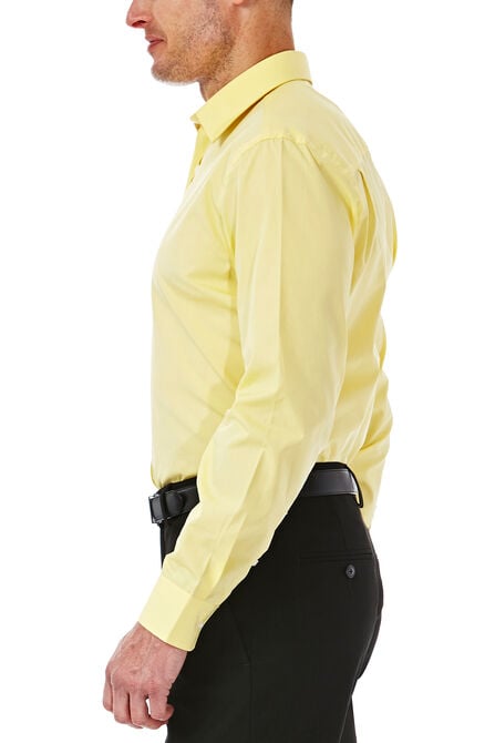 Solid Poplin Dress Shirt, Light Yellow view# 2