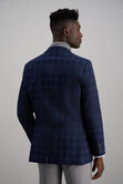 J.M. Haggar Large Check Coat, BLUE view# 4