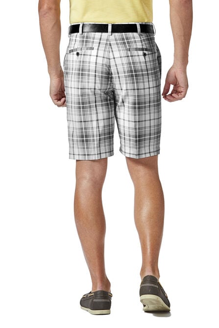 Cool 18&reg; Pro Tonal Plaid Short, Black view# 3