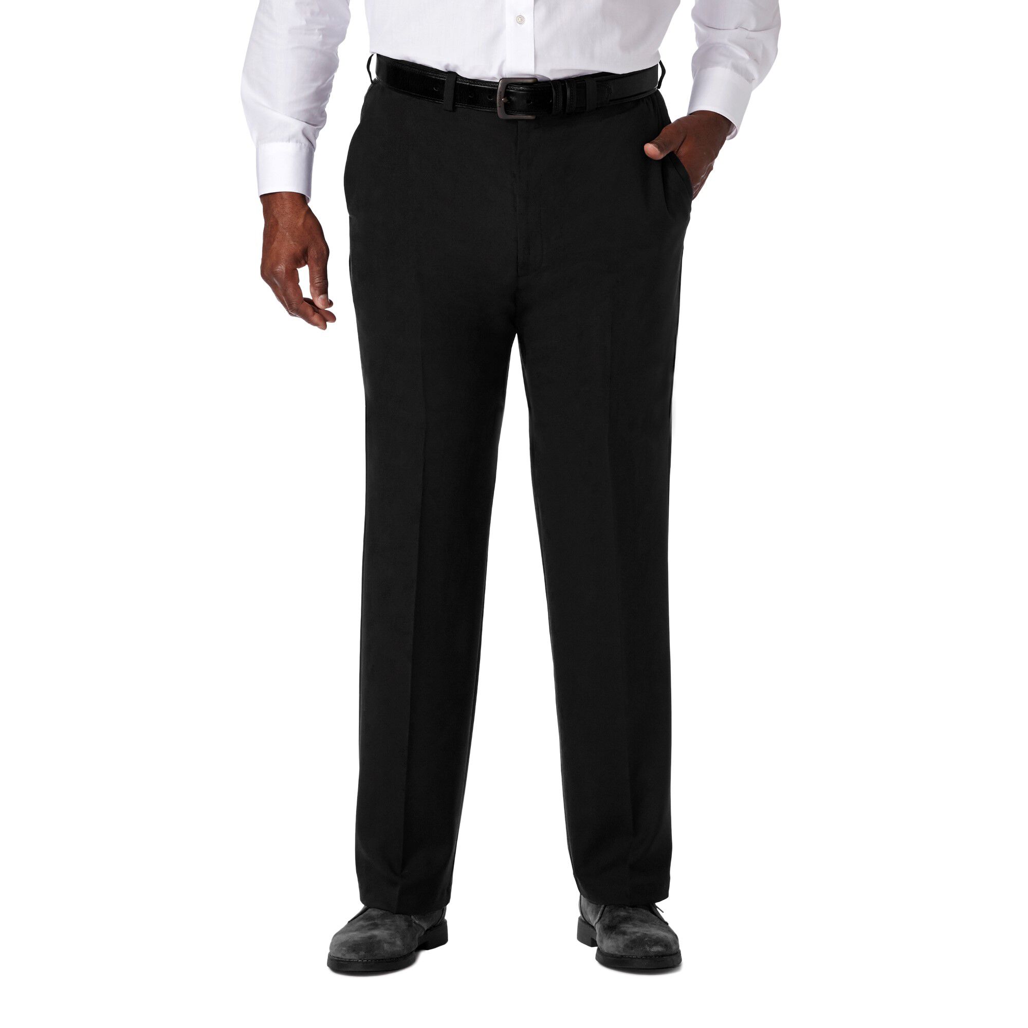 Haggar Big & Tall Cool 18 Pro Pant Black (HC90235 Clothing Pants) photo