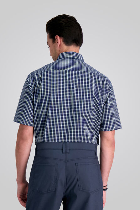 Plaid Button Down Shirt, Dark Navy view# 2